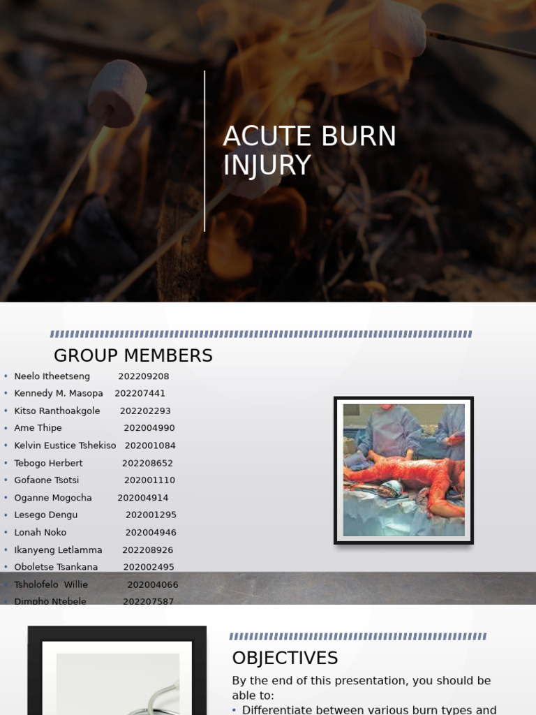 Acute Burn Injury Overview and Care | PDF | Burn | Respiratory System