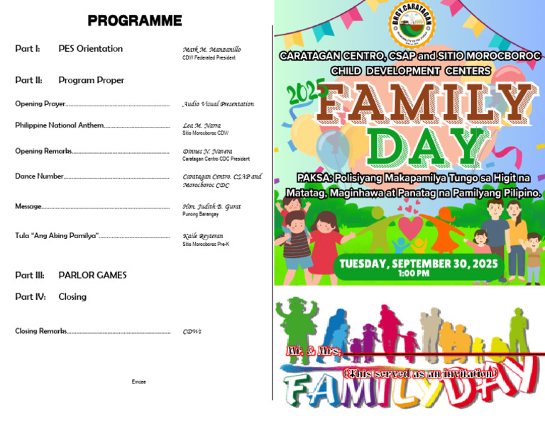 Family Day Program | PDF