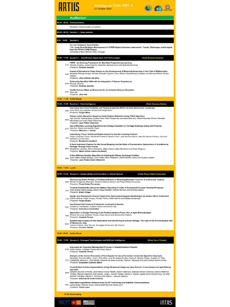 Artiis 2025 Program | PDF