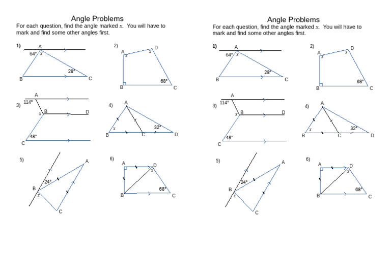 .UkgcseTopicList430 Angles - Triangles and Parallel LinesWS-Angle ...