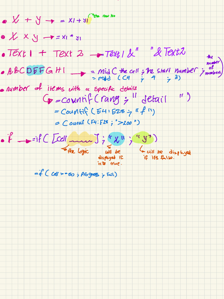 Excel Formulas and Functions Guide | PDF | Chess Theory | Chess