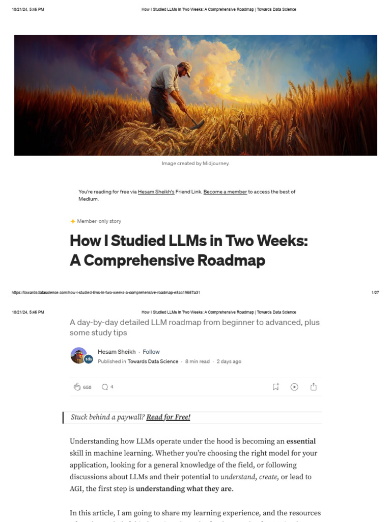 How I Studied LLMs in Two Weeks_ a Comprehensive Roadmap _ Towards Data ...