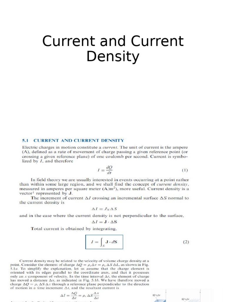 Current - Current Density and Materials | PDF | Dielectric | Dipole