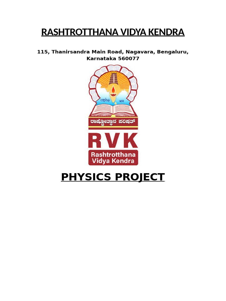 Rashtrotthana Vidya Kendra | PDF