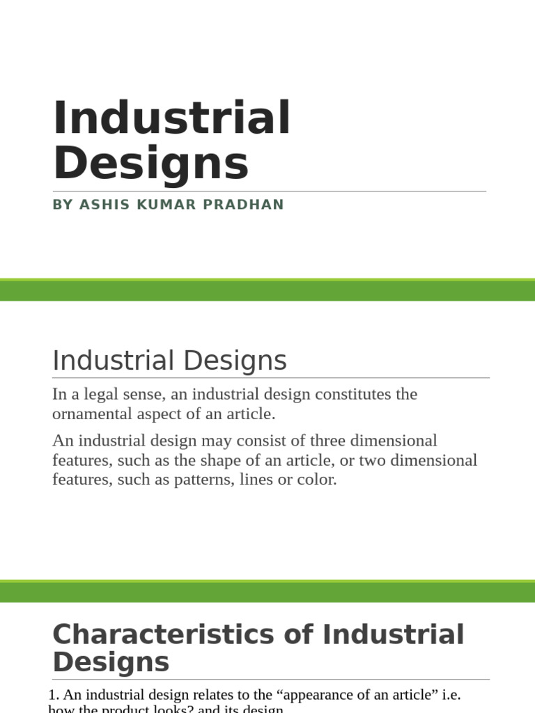 Lec 7 Industrial Designs | PDF