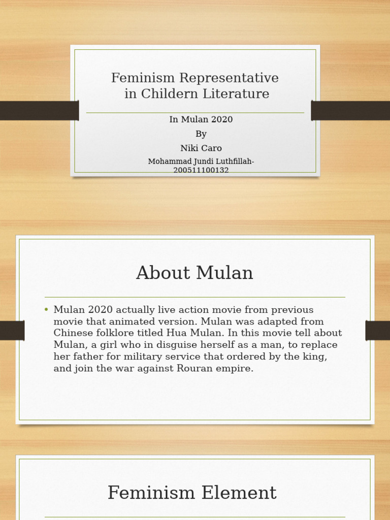 Feminism Representative Childern Literatur | PDF | Gender Studies ...