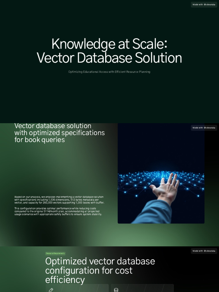 Optimized Vector Database for Education | PDF | Databases | Computing