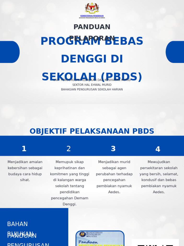 Panduan Pelaporan Pbds - Sekolah | PDF