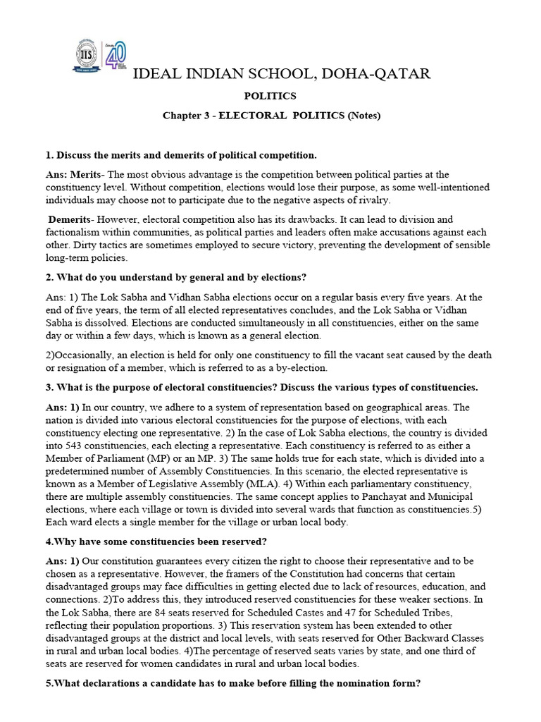 Electoral Politics in India: Key Insights | PDF | Electoral District ...