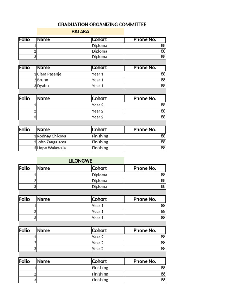 Graduation Organizing Committee-1 | PDF