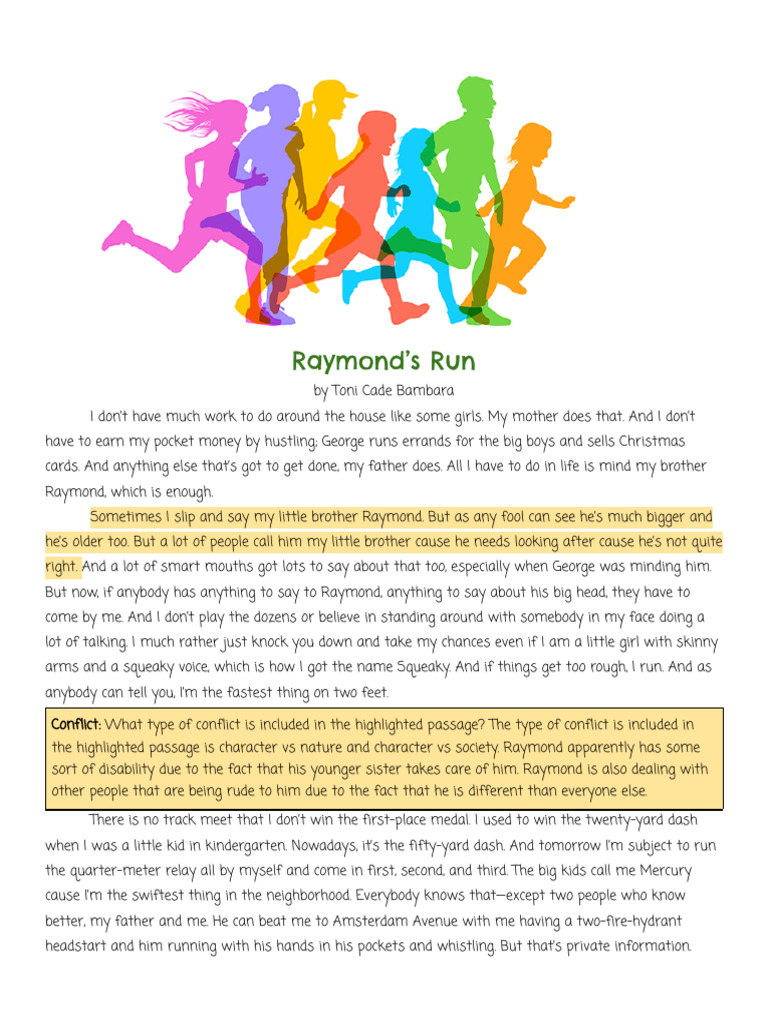 Raymond's Run Answers | PDF
