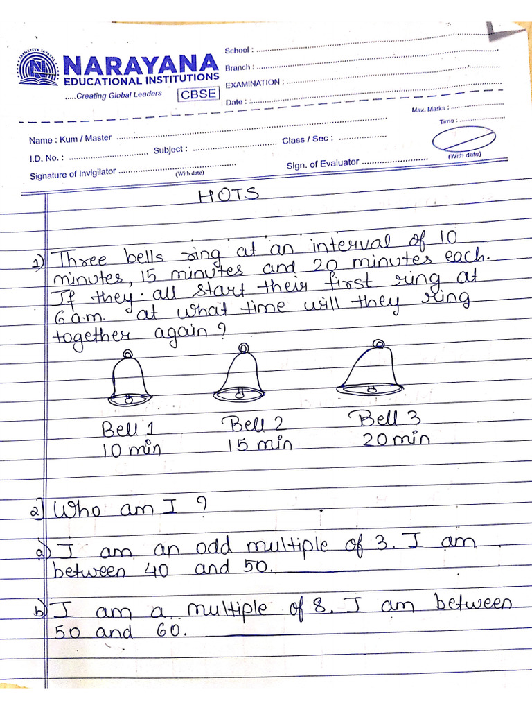 Hots Grade 4 | PDF