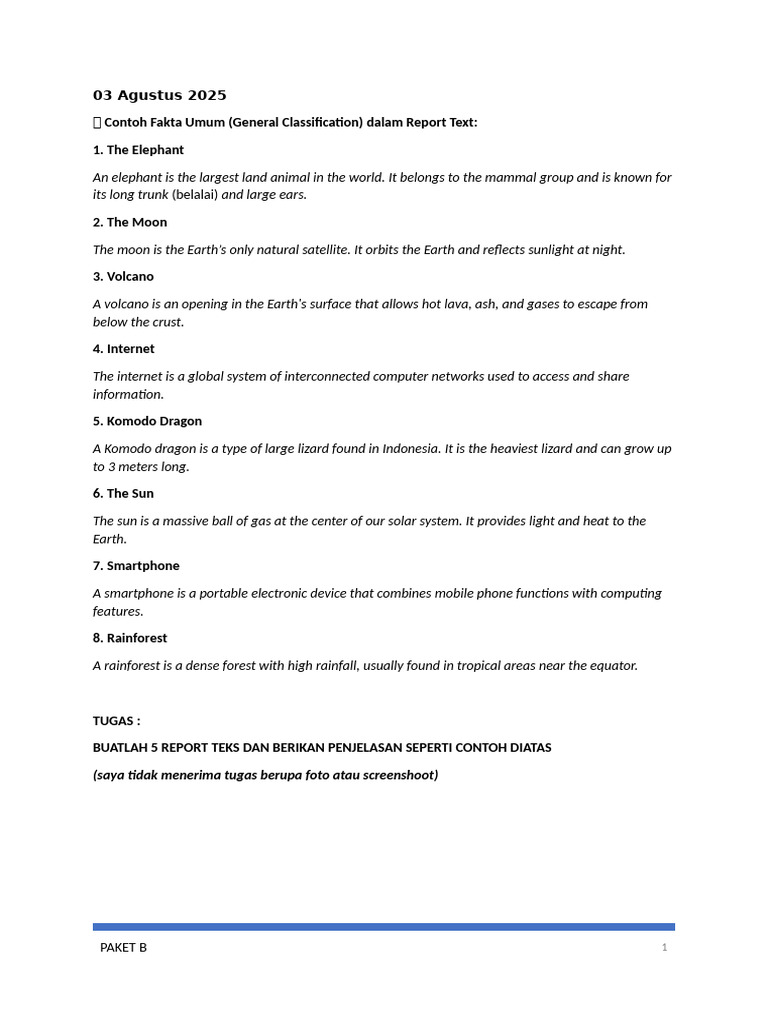 General Classification Examples in Reports | PDF | Mobile Phones | Earth