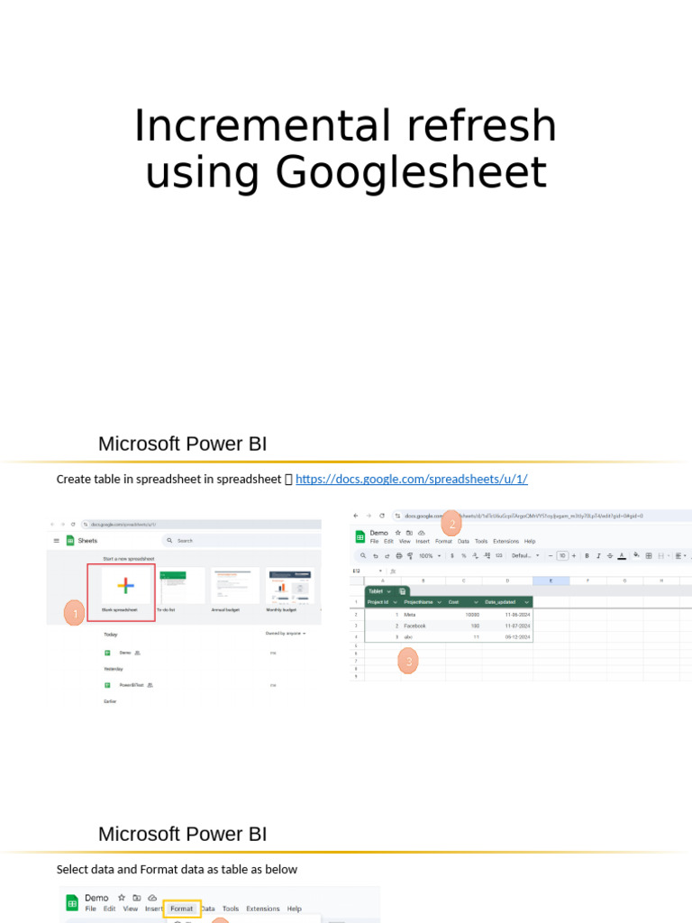 Incremental Refresh in Power BI from Google Sheets | PDF | Microsoft ...