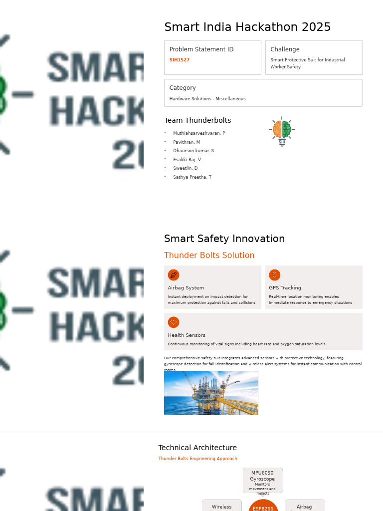 Smart India Hackathon 2025. | PDF | Internet Of Things | Occupational ...