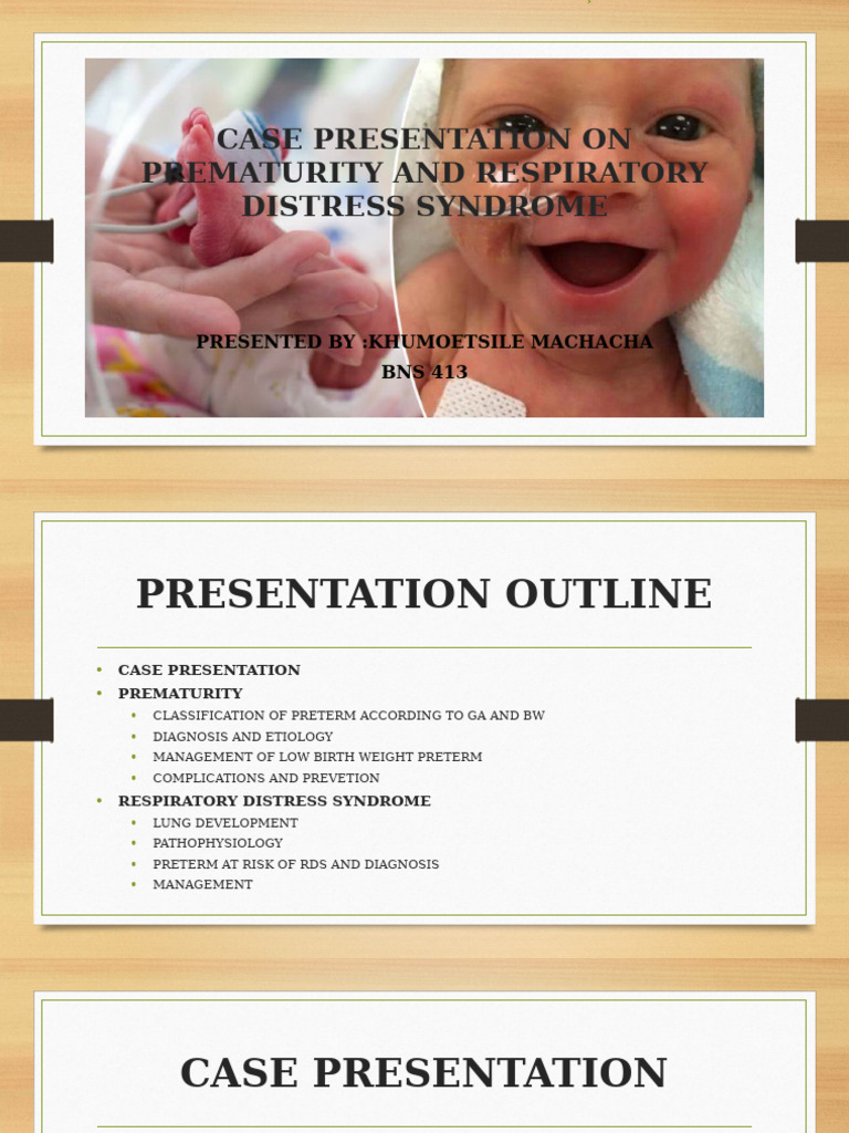 Prematurity and Respiratory Distress Overview | PDF | Preterm Birth | Lung