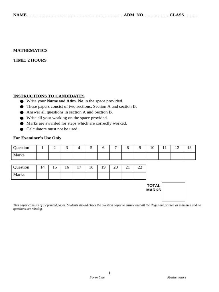 .Mathematics F1 Q (2) 1691676502000 | PDF | Area | Circle