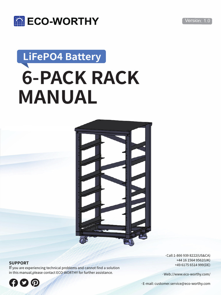 Eco-Worthy 6-Layer Rack With Casters Manual | PDF | Screw ...