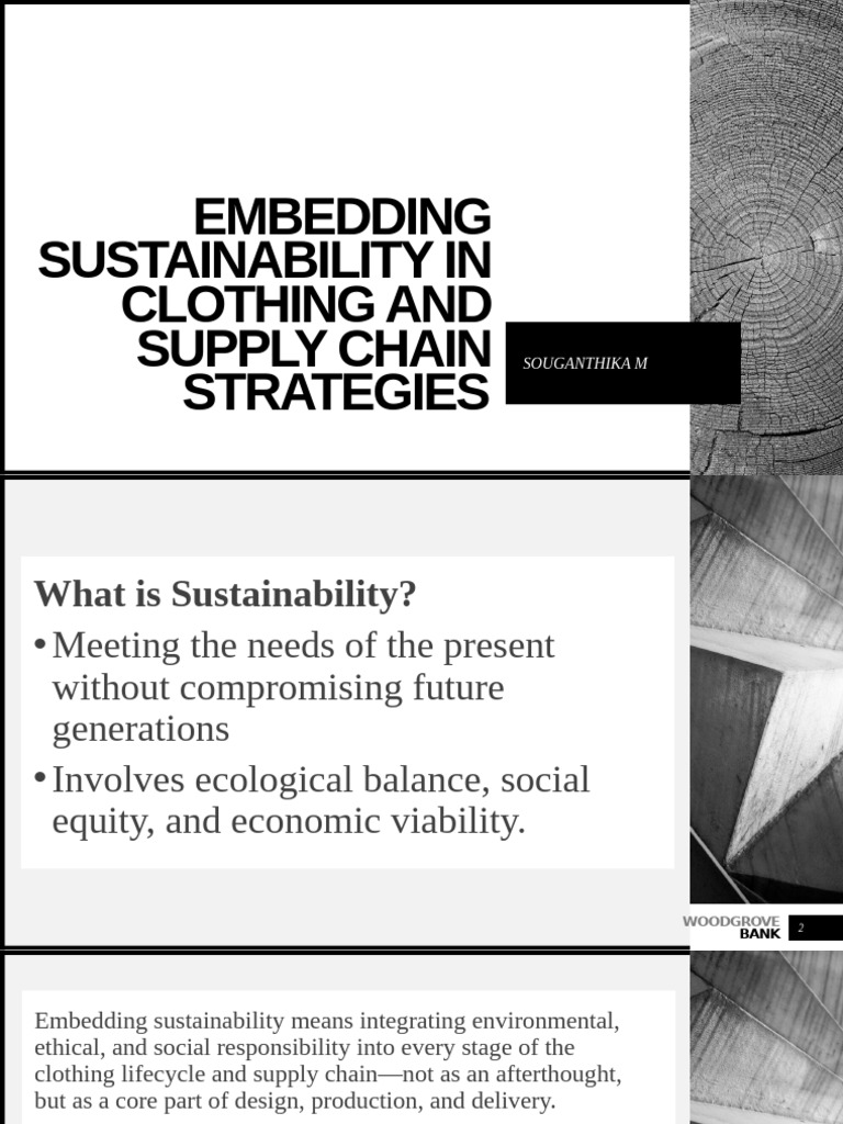 Embedding Sustainability in Clothing and Supply Chain Strategies PART 1 ...