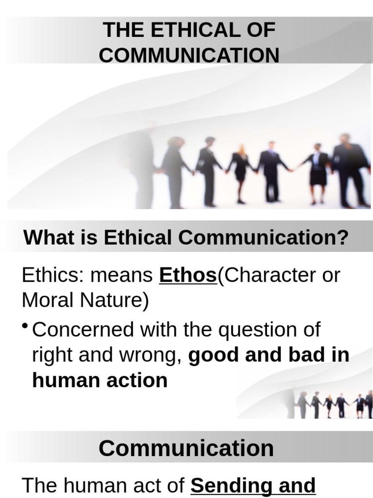 The Ethical of Communication | PDF