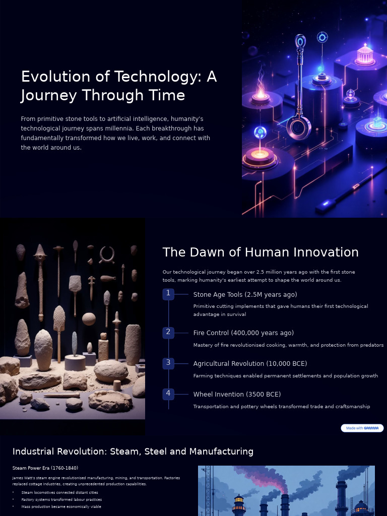 Technology's Evolution: A Timeless Journey | PDF | Smartphone ...
