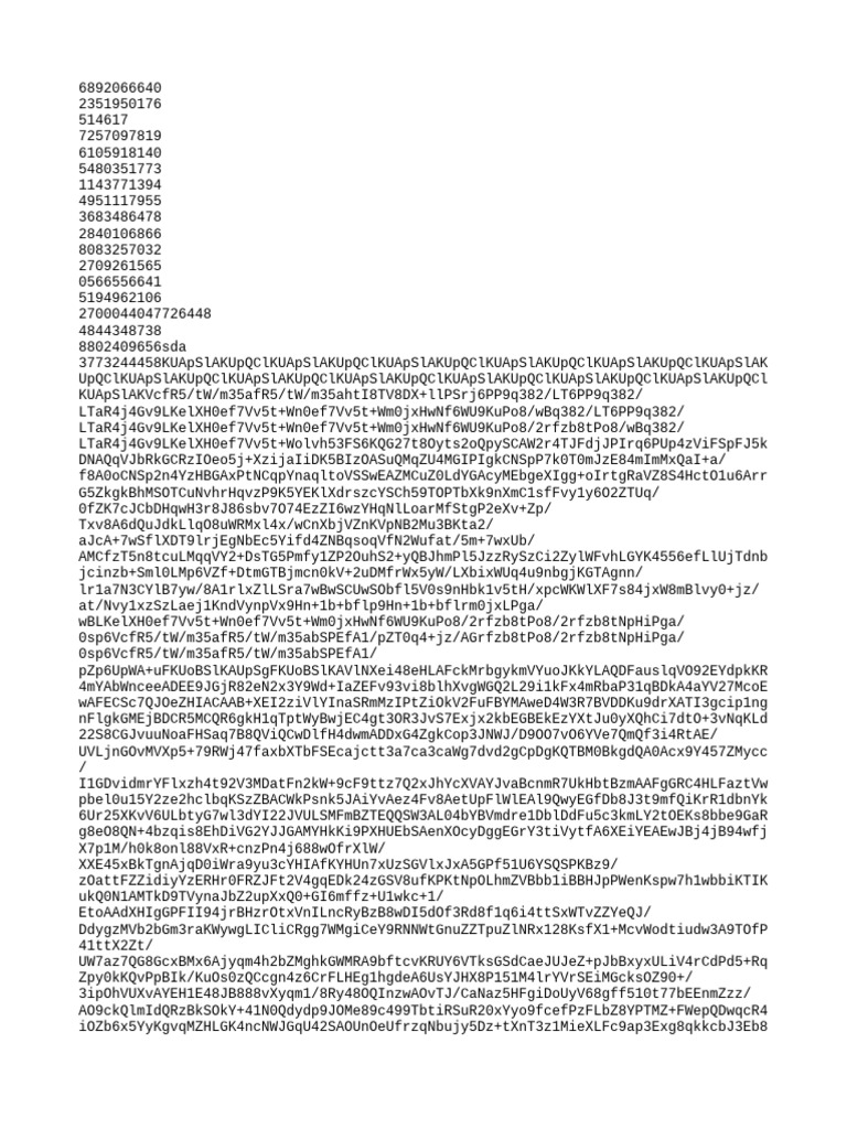 Unique Numeric Data Compilation | PDF