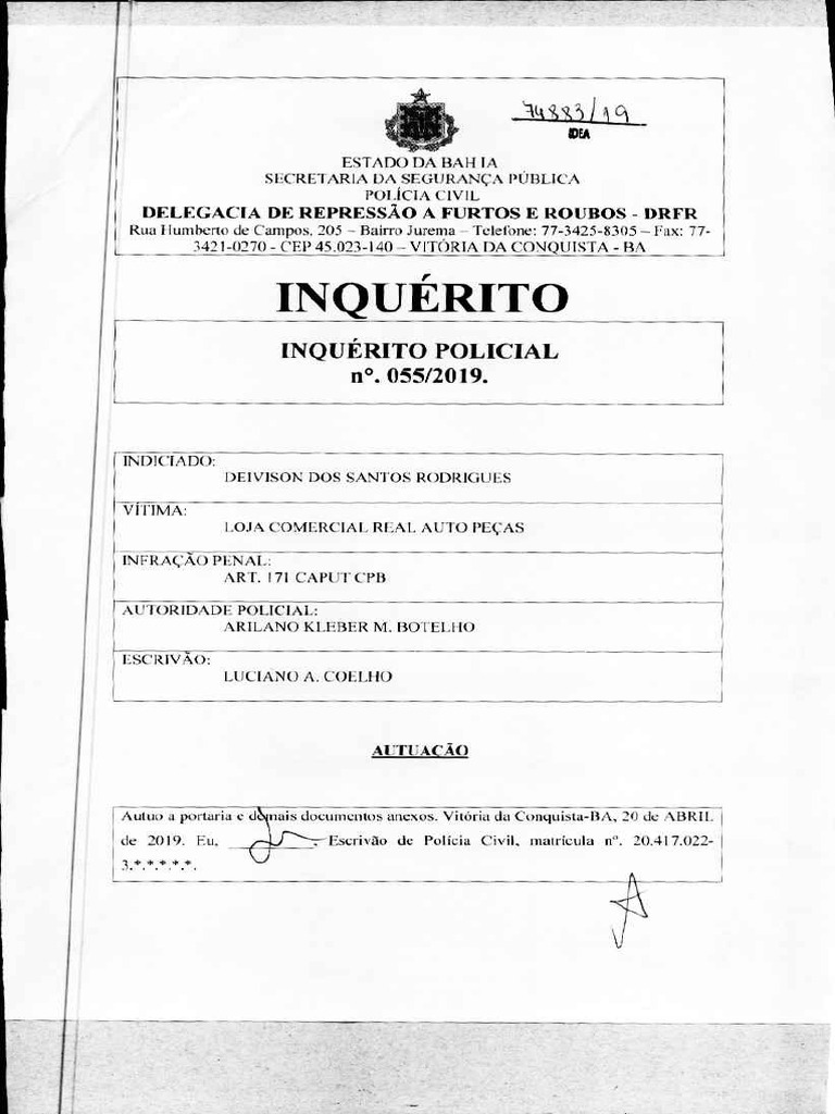 Inquérito Policial | PDF