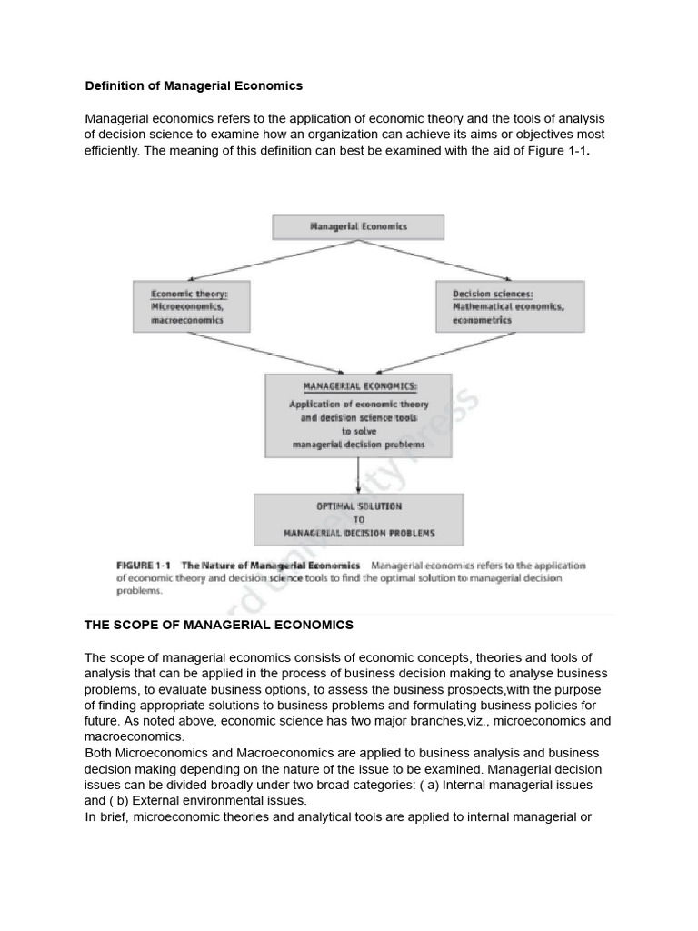 Understanding Managerial Economics Basics | PDF | Economics | Economic ...