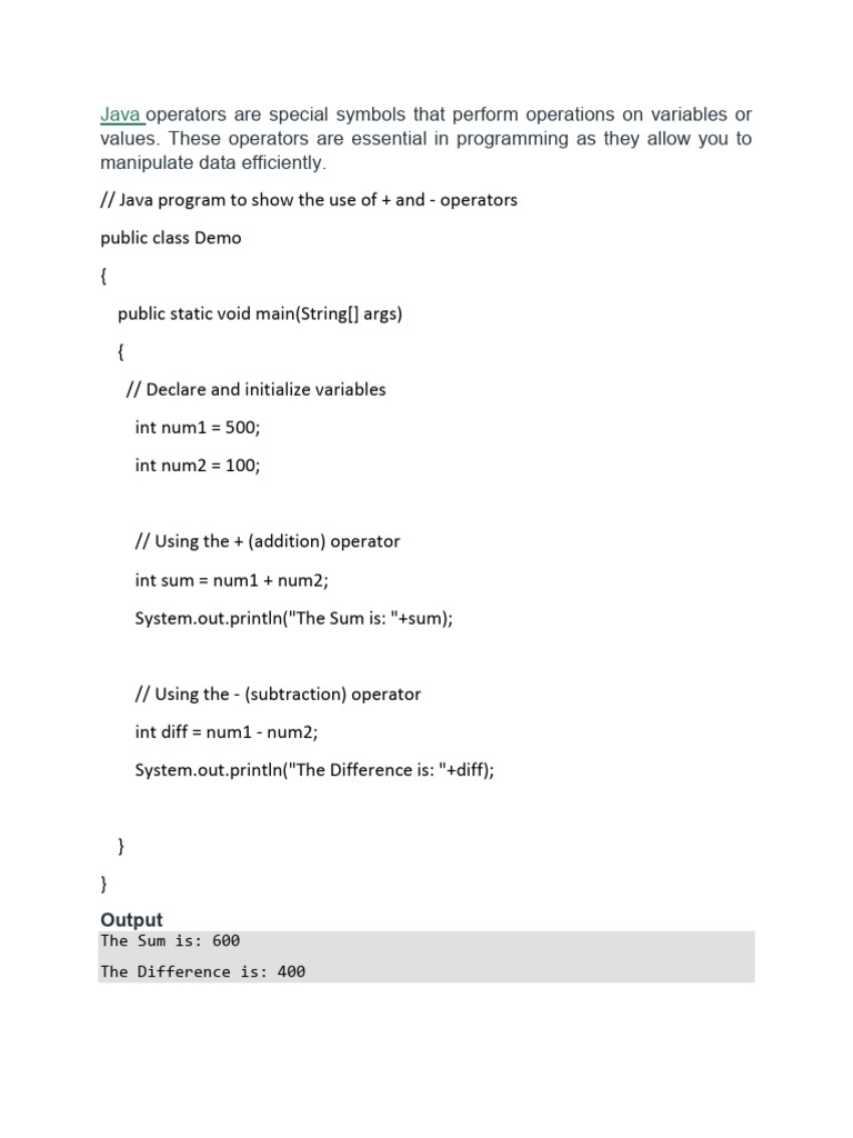 Introduction To Java Programming | PDF | Class (Computer Programming ...