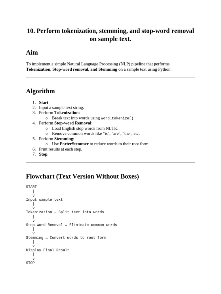 NLP Text Processing in Python | PDF