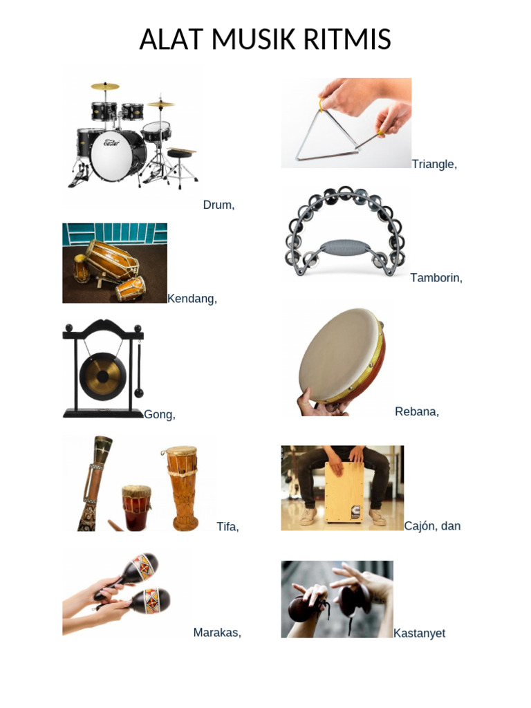 Alat Musik Ritmis dan Melodis | PDF