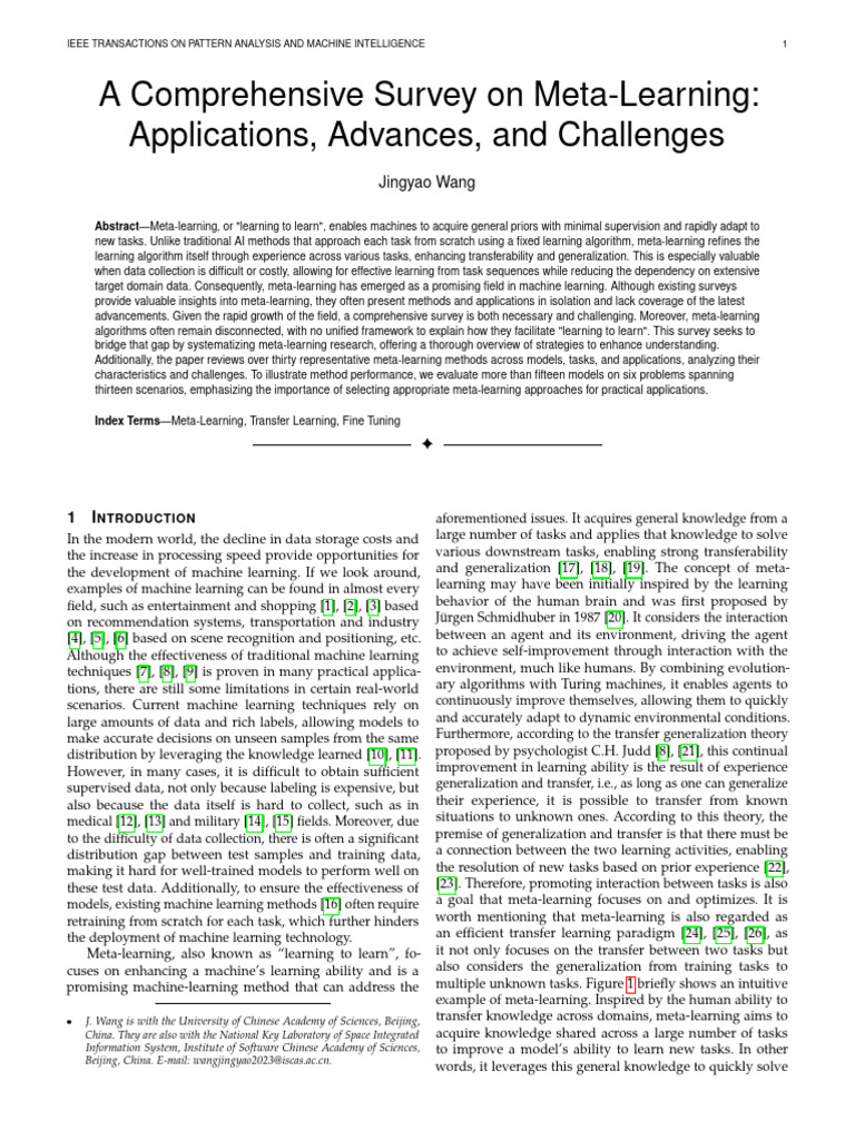 Comprehensive Survey on Meta-Learning | PDF | Machine Learning ...
