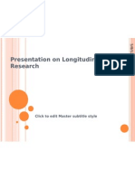 Presentation On Longitudinal Research