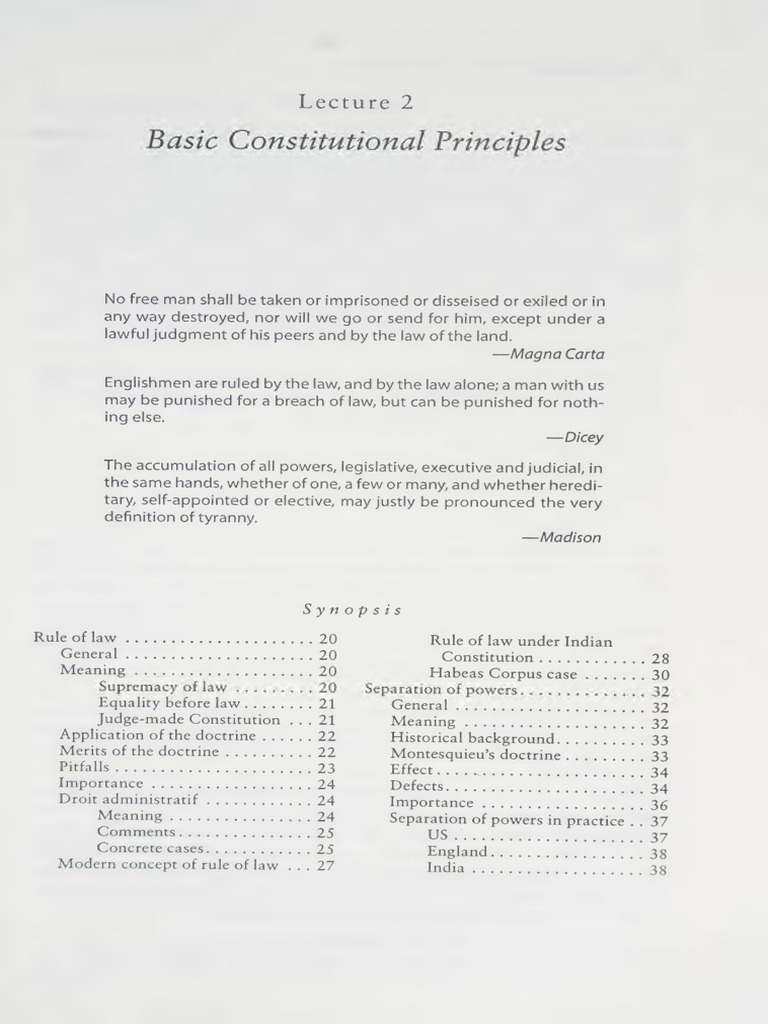 Rule of Law in Constitutional Law | PDF | Rule Of Law | Constitution