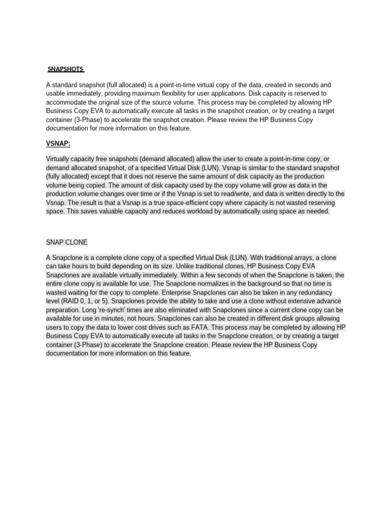 Eva Document | PDF | Replication (Computing) | Backup