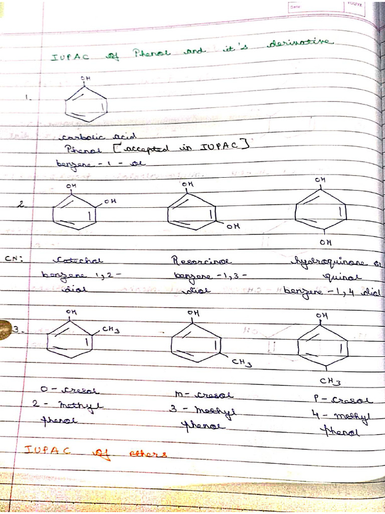 Alcohol Phenol and Ether | PDF