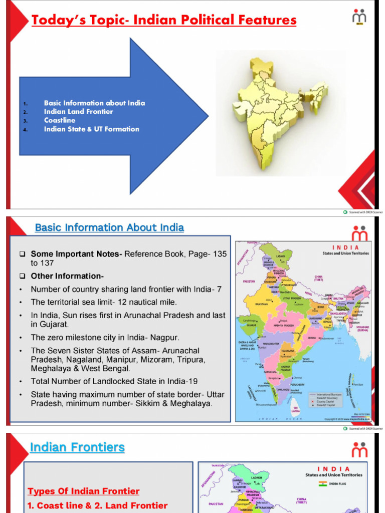 Indian Political Features (Gen Com SM-1, Class-2) | PDF