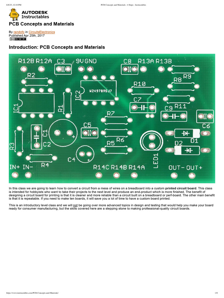 PCB Concepts and Materials - 4 Steps - Instructables | PDF | Printed ...