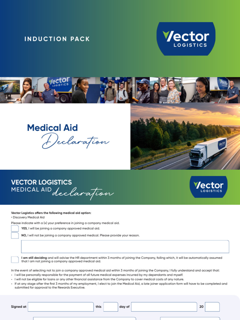 Vector Logistics Medical Aid Declaration | PDF