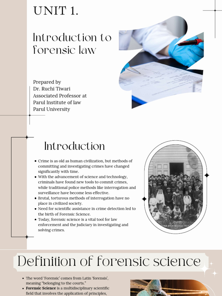 Forensic Science: A Legal Overview | PDF | Forensic Science | Crime Scene