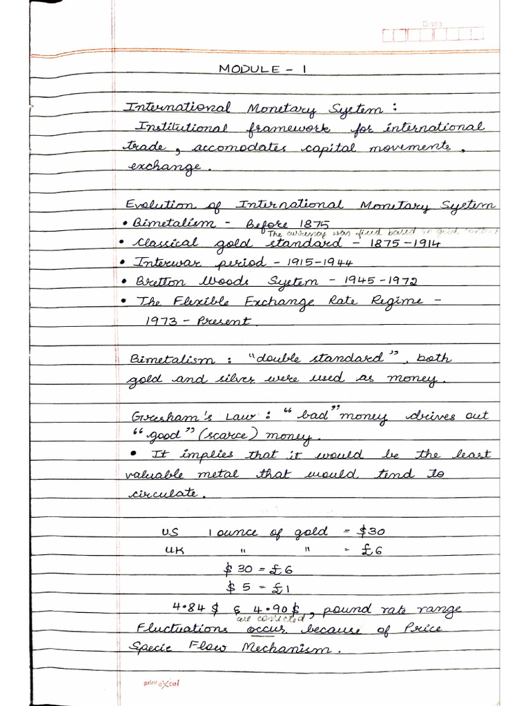 IFM - Notes | PDF