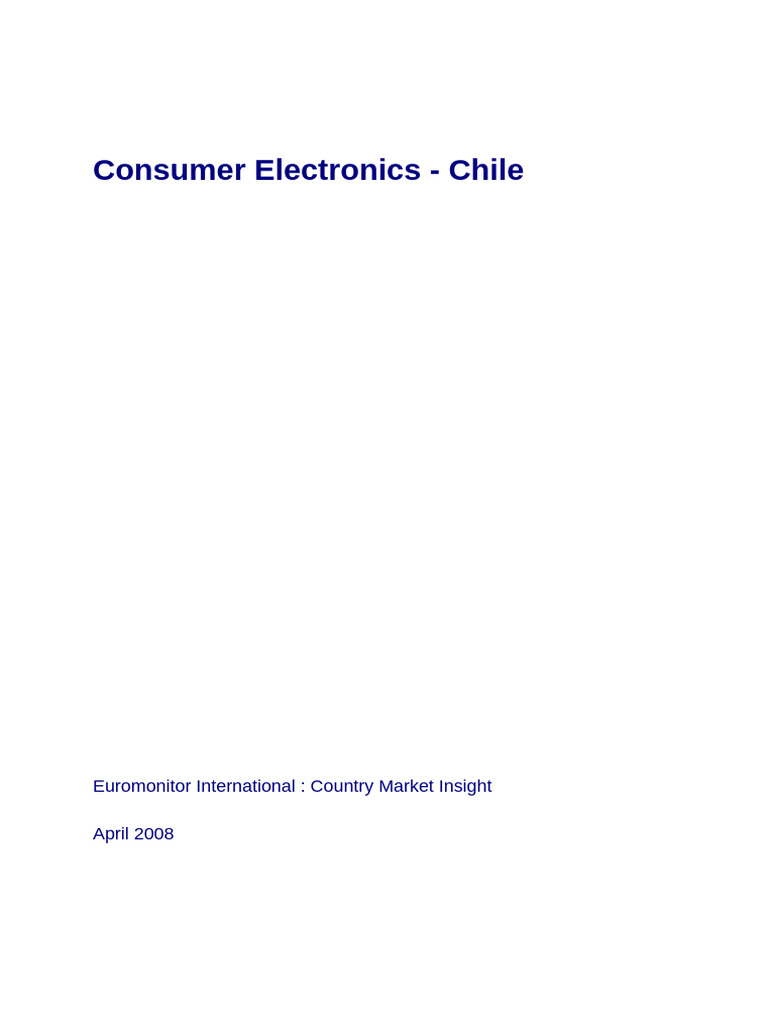 Consumer Electronics Chilee06de176 8d8e 42f4 Bcde 0f291f02b2e1 | PDF ...