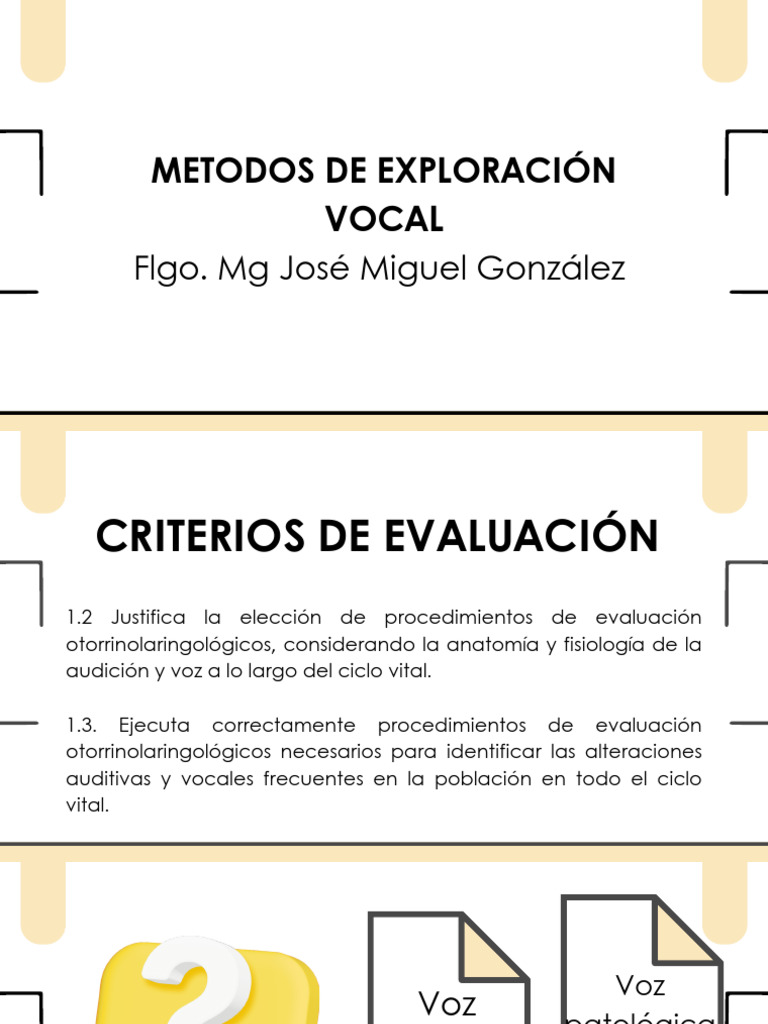 Metodos de Exploración Laríngea | PDF | Electromiografia | Laringe