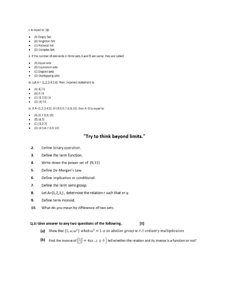 1st Year Chapter 2 Paper | PDF