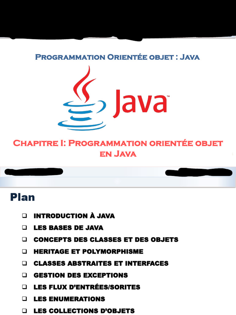 Introduction à la Programmation Java | PDF | Classe (informatique ...