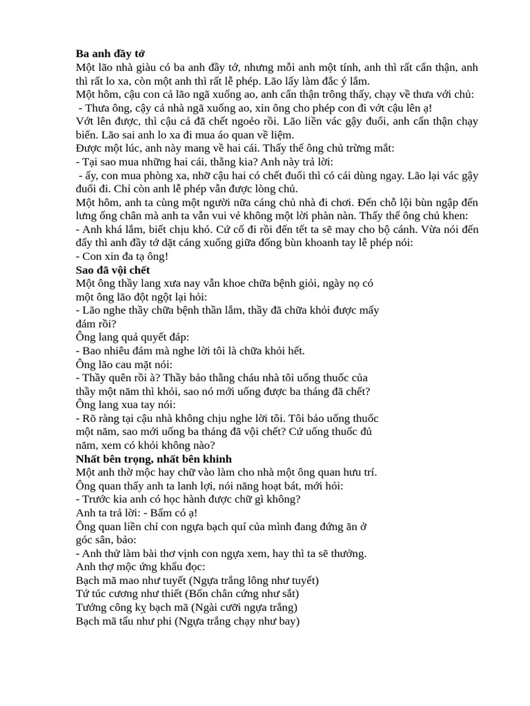truyện ngụ ngôn | PDF