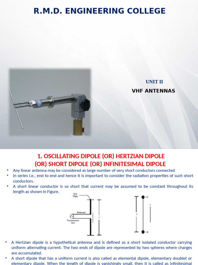 VHF Antennas: Types and Characteristics | PDF | Antenna (Radio) | Radio ...
