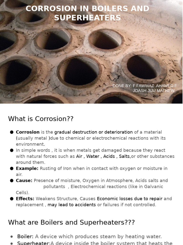 Corrosion in Boilers and Superheaters | PDF | Corrosion | Boiler