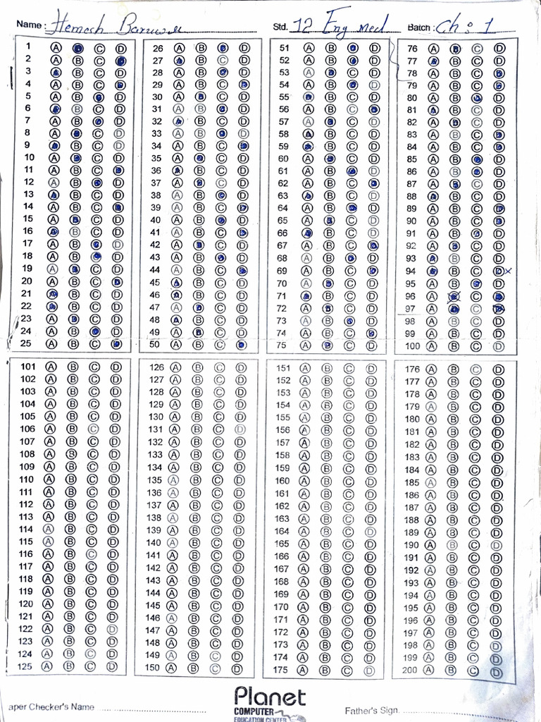 Paper Checker's Name and Batch Details | PDF