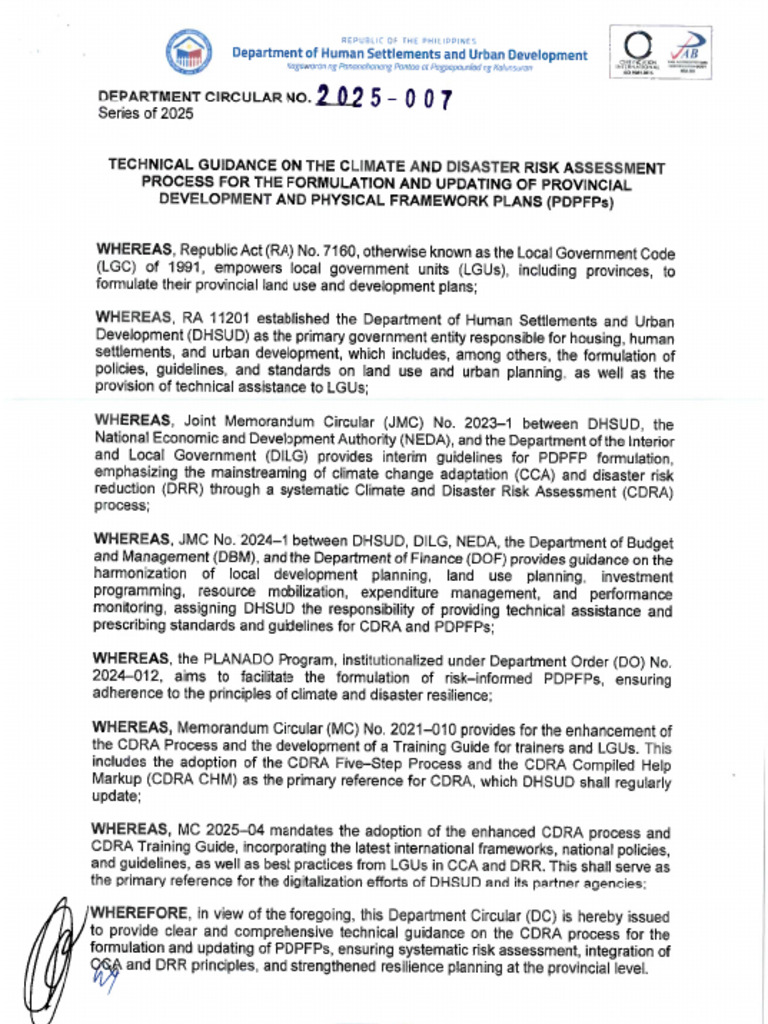 Department Circular No. 2025-007 | PDF